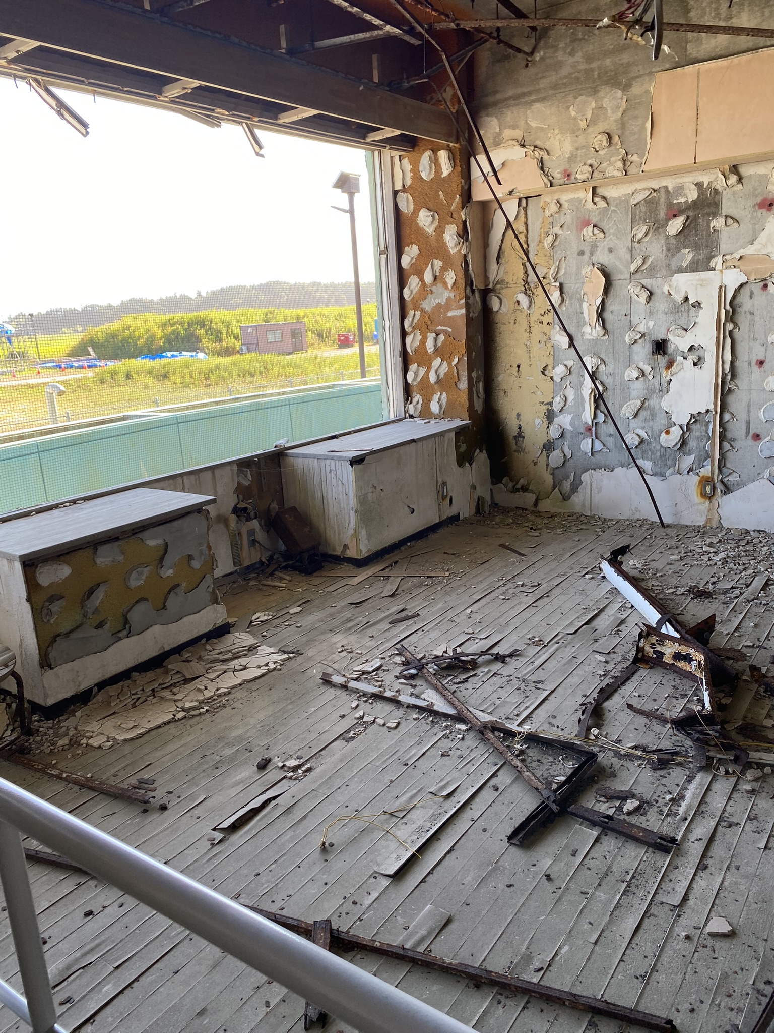 Destroyed classroom of Ukedo Primary School